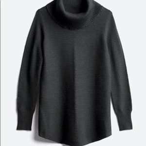 Cowl neck ribbed pullover